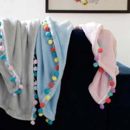 Imagem da oferta Cobertor Queen Flannel Poá- Casa & Conforto