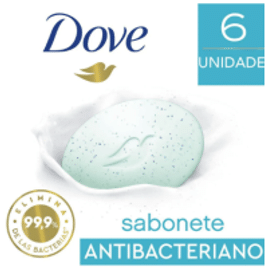Imagem da oferta 3 Kits Sabonete em Barra Antibacteriano Dove Cuida & Protege 90g - 18 Unidades