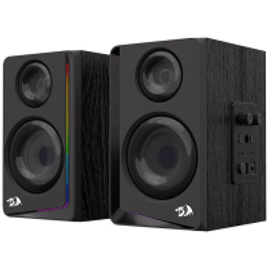 Imagem da oferta Caixa de Som Redragon Andante RGB 10w Rms Bluetooth/P2 Preta Gs812