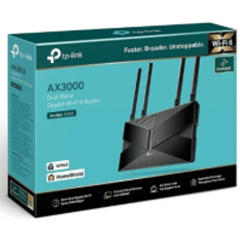 Imagem da oferta Roteador TP-LINK AX3000 WiFi 2,5 Gigabit, Dual Band Mesh, OFDMA, MU-Mimo, WPA3