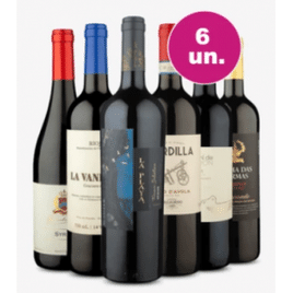 Imagem da oferta Kit 6 Vinhos Clube Surpreendentes Degustação - 750ml