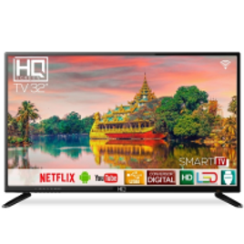 Imagem da oferta Smart TV LED 32" HQ HD HQSTV32NP Netflix Youtube 2 HDMI 2 USB Wi-Fi