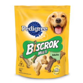 Imagem da oferta Biscoito Para Cachorros Biscrok Multi Adultos 1kg - Pedigree