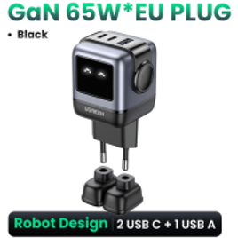 Imagem da oferta Carregador UGREEN 65W GaN Desing Robô