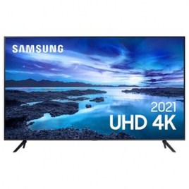 Imagem da oferta Smart TV Samsung 60 4K UHD Bluetooth HDMI/USB Alexa/Google Assistant Tela Infinita Cinza Titan - UN60AU7700GXZD
