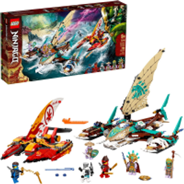 Imagem da oferta Brinquedo Lego Ninjago Batalha Naval de Catamarã 780 Peças - 71748