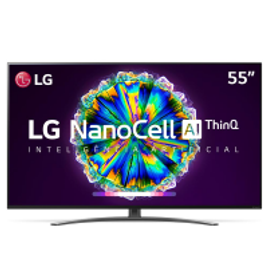 Imagem da oferta Smart TV LED 55" UHD 4K LG 55NANO86 NanoCell IPS Wi-Fi Bluetooth HDR Inteligência Artificial ThinQ AI Google Assi
