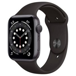 Imagem da oferta Apple Watch SE 40MM GPS com Case de Alumínio Space Gray e Sport Band Black - MYDP2LL/A