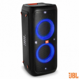 Imagem da oferta Caixa de Som Portátil JBL Party Box 300 Bluetooth - Bateria 10.400 mAh