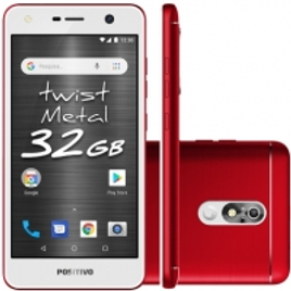 Smartphone Positivo Twist Metal S531 32GB 8MP Tela 5.2´ Vermelho