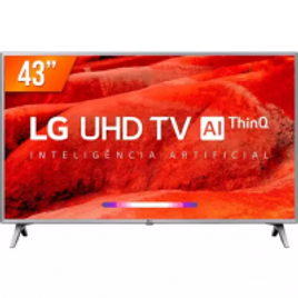 Imagem da oferta Smart TV 43" LG 4K Ultra HD LED IPS 4 HDMI 2 USB WiFi ThinQ AI 43UM751C0SB
