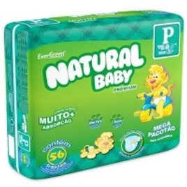 Imagem da oferta Fraldas Natural Baby Premium P - 56 Unidades