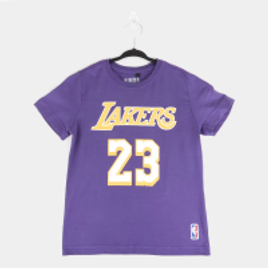 Imagem da oferta Camiseta NBA Los Angeles Lakers Infantil Est 23 - Roxo