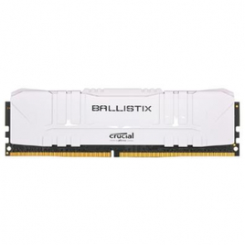 Memória RAM Crucial Ballistix 8GB 3200MHz DDR4 CL16 Branca - BL8G32C16U4W