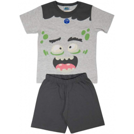 Imagem da oferta Kit 3 Pijamas Infantil Masculino Estampa Brilha No Escuro