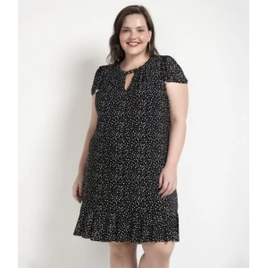 Imagem da oferta Vestido Cuto em Jersey Estampado com Fivela no Decote Curve & Plus Size