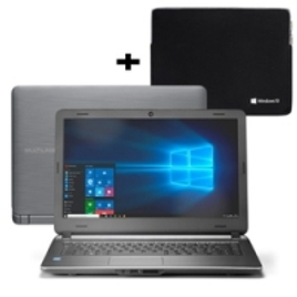 Imagem da oferta Kit Notebook Multilaser Urban I3-5005U 4GB SSD 120GB Tela 14" HD W10 - PC400 + Case Multilaser  - PC403