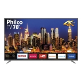 Imagem da oferta Smart TV LED 70" Philco PTV70Q50SNSG Ultra HD 4k Dolby 3 HDMI 2 USB Wi-Fi 60HZ
