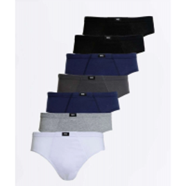 Kit 7 Cuecas Slip MR - Masculina