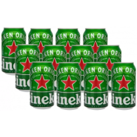 Imagem da oferta Cerveja Heineken Premium Puro Malte Pilsen Lager - 12 Unidades Lata 350ml