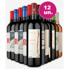 Imagem da oferta Kit 12 Vinhos Tintos - 19,90 por Garrafa - Oferta Sem Noção