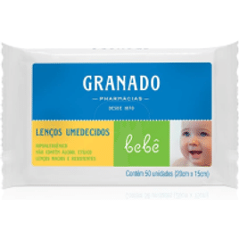 Imagem da oferta 10 Pacotes Lenços Umedecidos Bebê Granado - 50 Unidades Cada