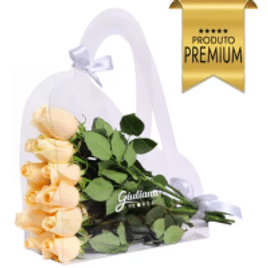 Imagem da oferta Crystal Bag de Rosas Champanhe