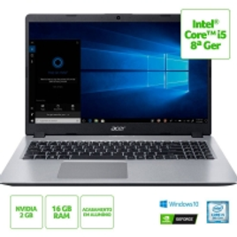 Imagem da oferta Notebook Acer A515-52G-57NL 8ª Intel Core I5 16GB (Geforce MX130 com 2GB) 1TB LED 15,6" W10 Prata