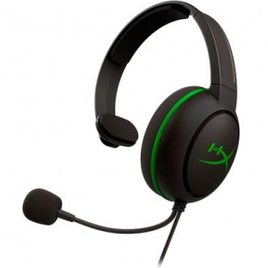 Imagem da oferta Headset Gamer HyperX CloudX Chat Drivers 40mm Xbox One e Xbox Série X e S P3 Preto e Verde - HX-HSCCHX-BK/WW