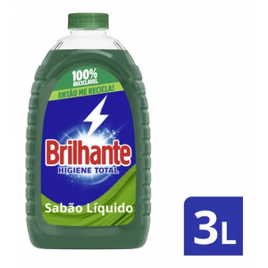 Lavaroupas Líquido Roupas Brilhante Higiene Total 3l