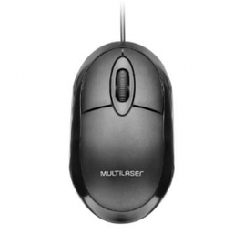 Imagem da oferta Mouse Multilaser Classic Box Óptico Full Black - MO300