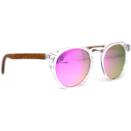 Óculos de Sol de Acetato com Madeira Bonventre Pink - Feminino