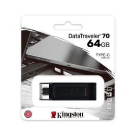 Imagem da oferta Pen Drive Kingston 64GB DataTraveler 70 USB Tipo C - DT7064GB