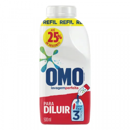 Sabão Líquido Omo Lavagem Perfeita para Diluir - 500ml