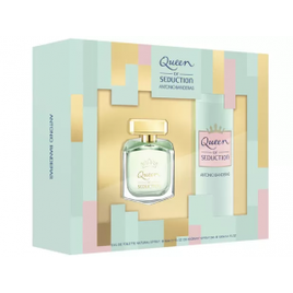 Kit Perfume Antonio Banderas Queen Of Seduction 80ml Feminino Eau de Toilette com Desodorante 150ml