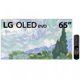 Imagem da oferta Smart TV 65" LG 4K OLED Evo 65G1 Gallery Design 120Hz G-Sync Inteligência Artificial ThinQ Google Alexa e Smart Magic - 2021