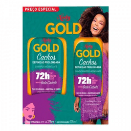 Imagem da oferta Kit Niely Gold Cachos Definição Prolongada Shampoo 275ml + Condicionador 175ml