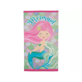 Toalha de Banho Infantil Teka Candy Menina Sereia 100% Algodão