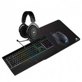 Imagem da oferta Kit Gamer Corsair Teclado K55 Pro RGB ABNT2 + Mouse Harpoon Pro 12000DPI 6 Botões + Headset HS50 Pro + Mousepad - CH-9226A65-BR