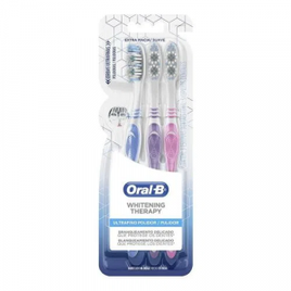 Imagem da oferta Escova Dental Oral-B Whitening Therapy Ultrafino Polidor 3 unidades