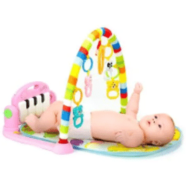 Imagem da oferta Tapete de Atividades Ginásio para Bebês com Piano Musical Rosa