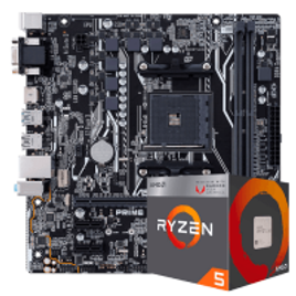 Imagem da oferta Kit Upgrade Placa Mãe Asus PRIME A320M-K DDR4 AM4 + Processador AMD Ryzen 5 240