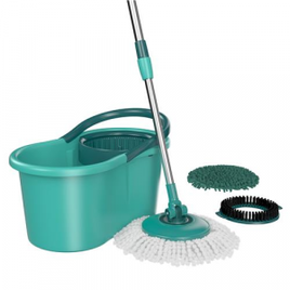 Mop Giratório 3 em 1 FlashLimp MOP8258 com Balde, Cabo Telescópico e 3 Tipos de Refis