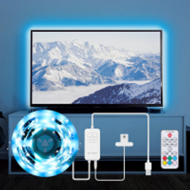 Imagem da oferta Fita LED BlitzWolf BW-LT32 2 Metros - Sensor para TV USB RGB