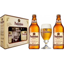 Kit Cerveja Paulistania 2 Garrafas 600ml Marco Zero + 1 Copo 300ml