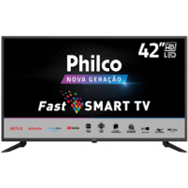 Imagem da oferta Smart TV Philco 42" FHD LED HDMI/USB/Wi-Fi 60Hz Preto - PTV42G10N5SKF