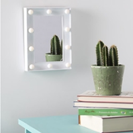 Imagem da oferta Espelho Decorativo com LED Flash 19,9 x 14,9  x 4,5 cm- Orb