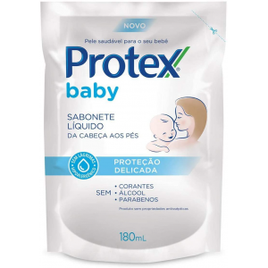 Imagem da oferta 2 Unidades Sabonete Líquido Infantil para bebês Protex Baby Delicate Care 180ml Refil