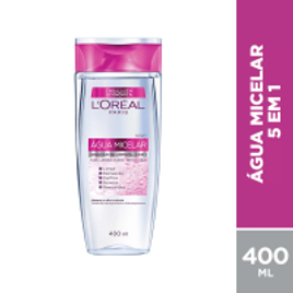 Imagem da oferta Água Micelar Loréal Paris Solução de Limpeza Facial 5 em 1 400ml