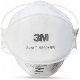 2 Unidades Respirador Descartável 3M Aura 9320+BR – Classificação PFF-2